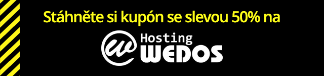 Sleva na webhosting WEDOS